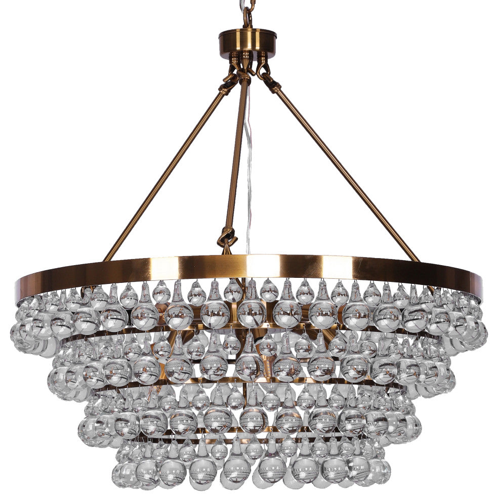 Heidi 8 light Golden 4 Rings Crystal Chandelier K9 AAA
