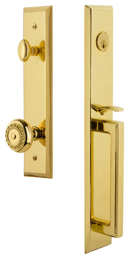 Fifth Avenue 1-Piece Dummy Handleset, D Grip and Parthenon Knob, 849572
