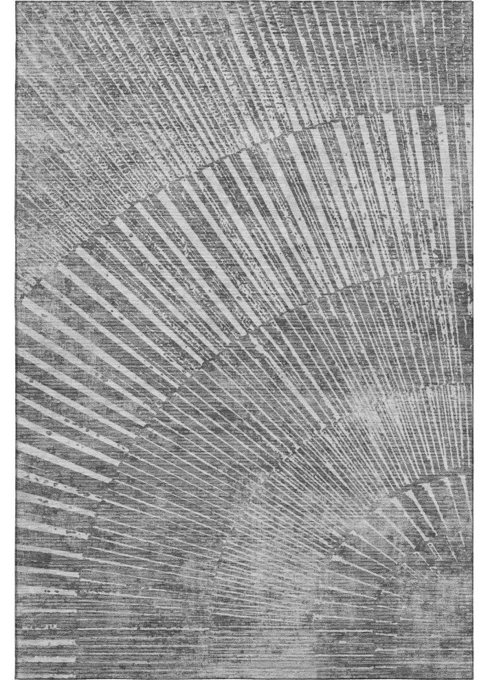 Premium Machine Washable Mayfield AMF542 Gray 5' x 7'6" Rug