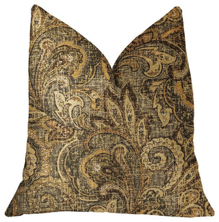 Cypress Field Brown Luxury Throw Pillow, 22"x22"