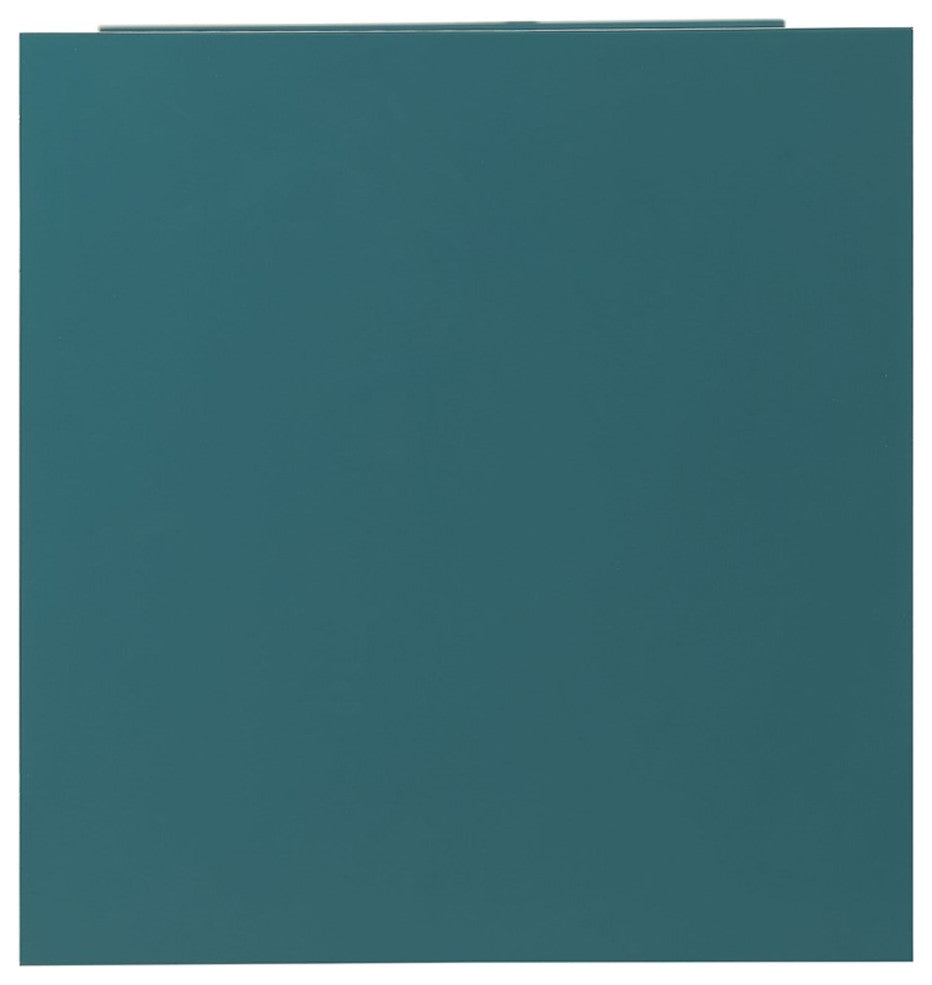 ACME Ceara Wooden Accent Table with Storage Drawer and Glass Door in Teal