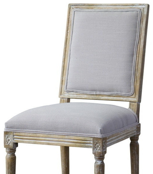 Baxton Studio Clairette Wood Traditional French Accent Chair