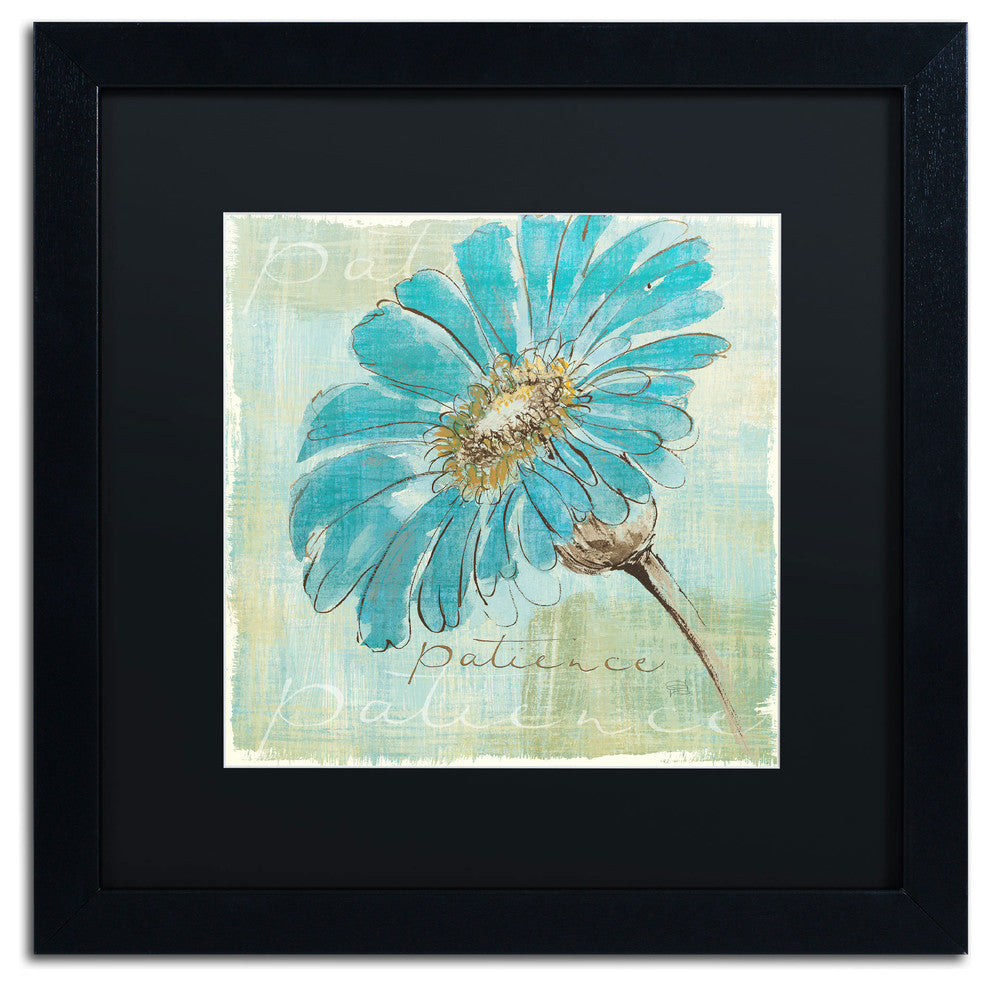 'Spa Daisies II' Matted Framed Canvas Art by Chris Paschke
