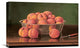 "Still Life of Peaches In a Silver Bowl" Artwork, 22" x 14"