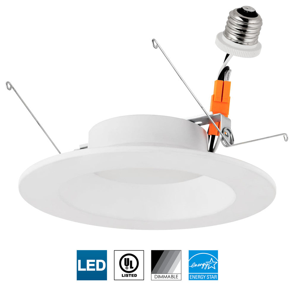 Sunlite LED 5" Round Retrofit Recessed Downlight, Medium Base 14W 5000K