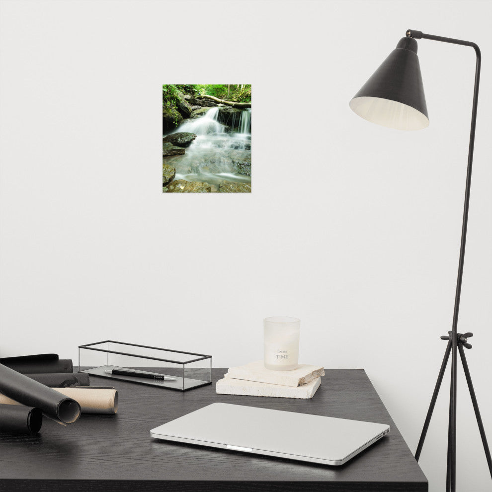 Pixley Falls 2 Landscape Photo, Waterfall Unframed Wall Art Print, 8" X 10"