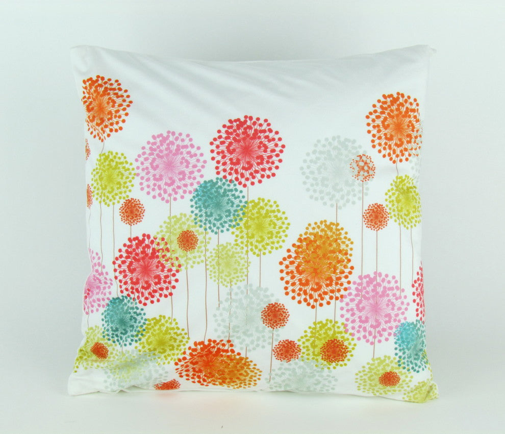 Dandelion Decorative Pillow, Multicolor