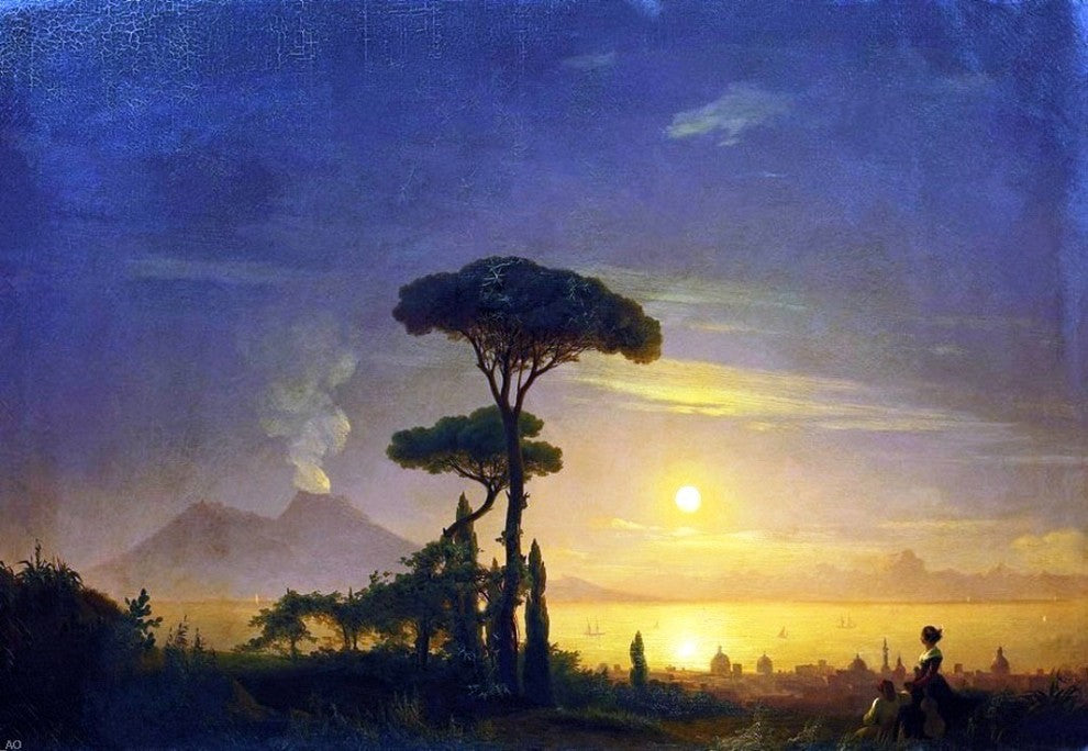Ivan Constantinovich Aivazovsky The Bay of Naples Wall Decal