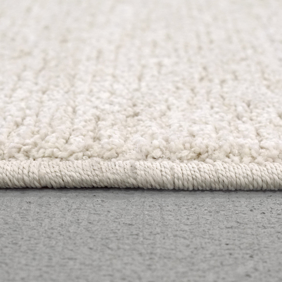 Dynamic Rugs Polaris 5.3x7.7 Polyester Area Rug 46012-6141 Ivory/Gray/Teal