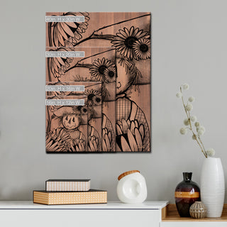 Ready2HangArt 'Sunflower Scarecrow' Wrapped Canvas Fall Wall Art