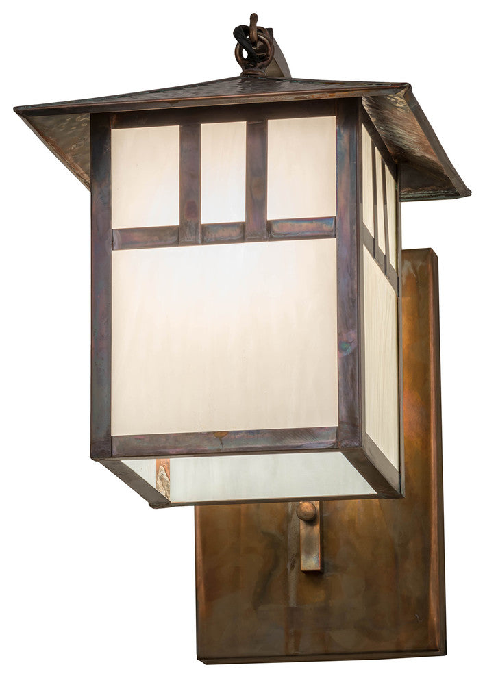 9W Seneca Double Bar Mission Curved Arm Hanging Wall Sconce