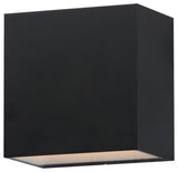 ET2 E23218 Blok 6" Tall LED Outdoor Wall Sconce - Black
