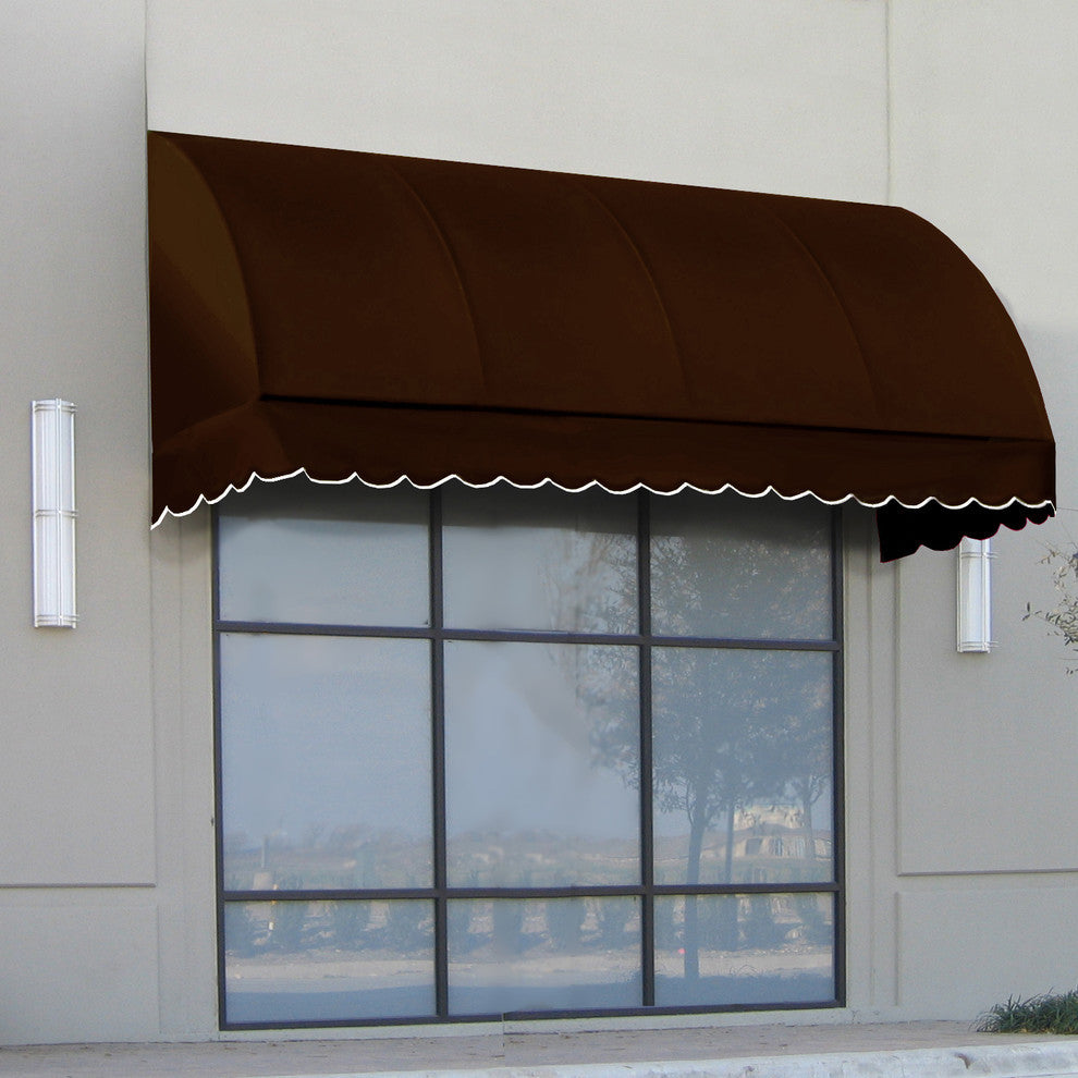 Awntech 5' Savannah Acrylic Fabric Fixed Awning, Brown