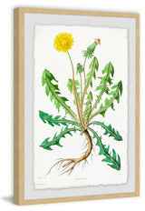 "Yellow Dandelion" Framed Painting Print, 16"x24"