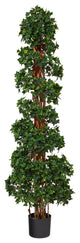 5.5' English Ivy Topiary Spiral Artificial Tree UV Resistant, Indoor/Outdoor