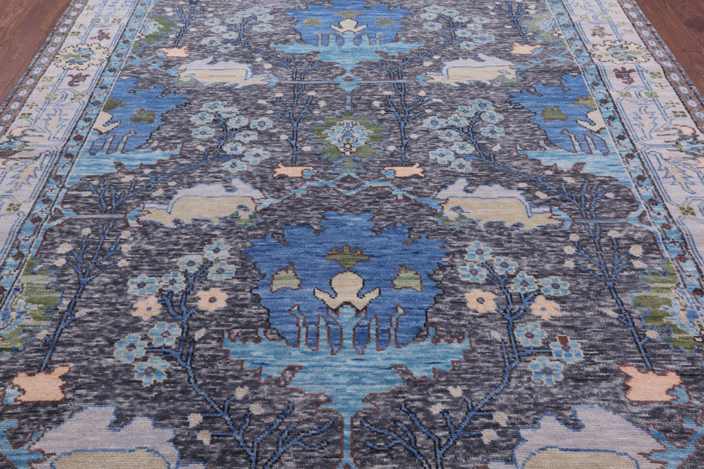 Hand Knotted Turkish Oushak Wool Rug 8' 3" X 10' 2" - Q15955