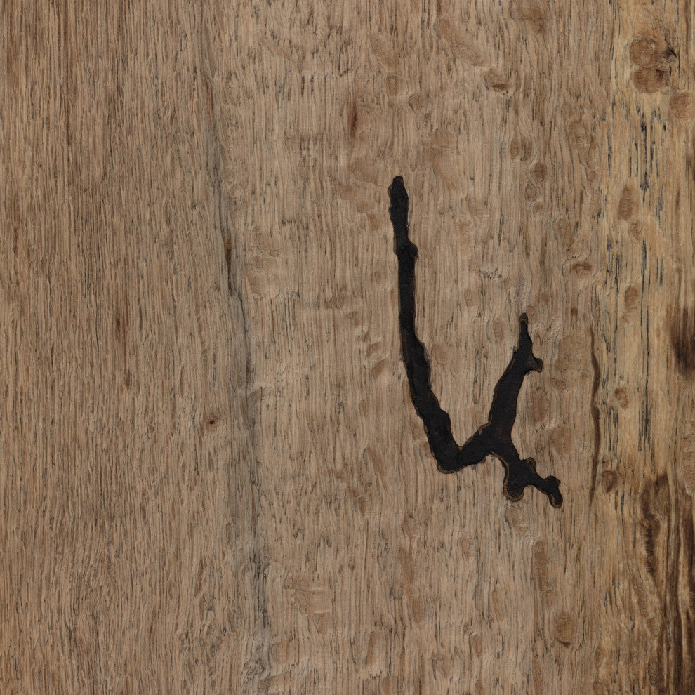 Abaso Console Table-Rustic Wormwood Oak
