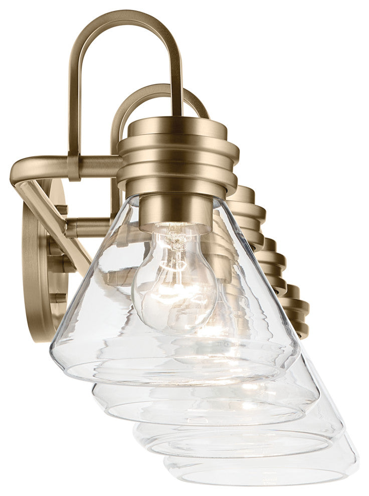 34" 4-Light Vanity Light With Clear Glass