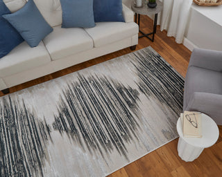 Orin Modern Diamond, Black/Silver/Taupe, 12'x15' Area Rug