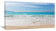 "White Waves Kissing Beach Sand" Seashore Canvas Print, 40"x20"