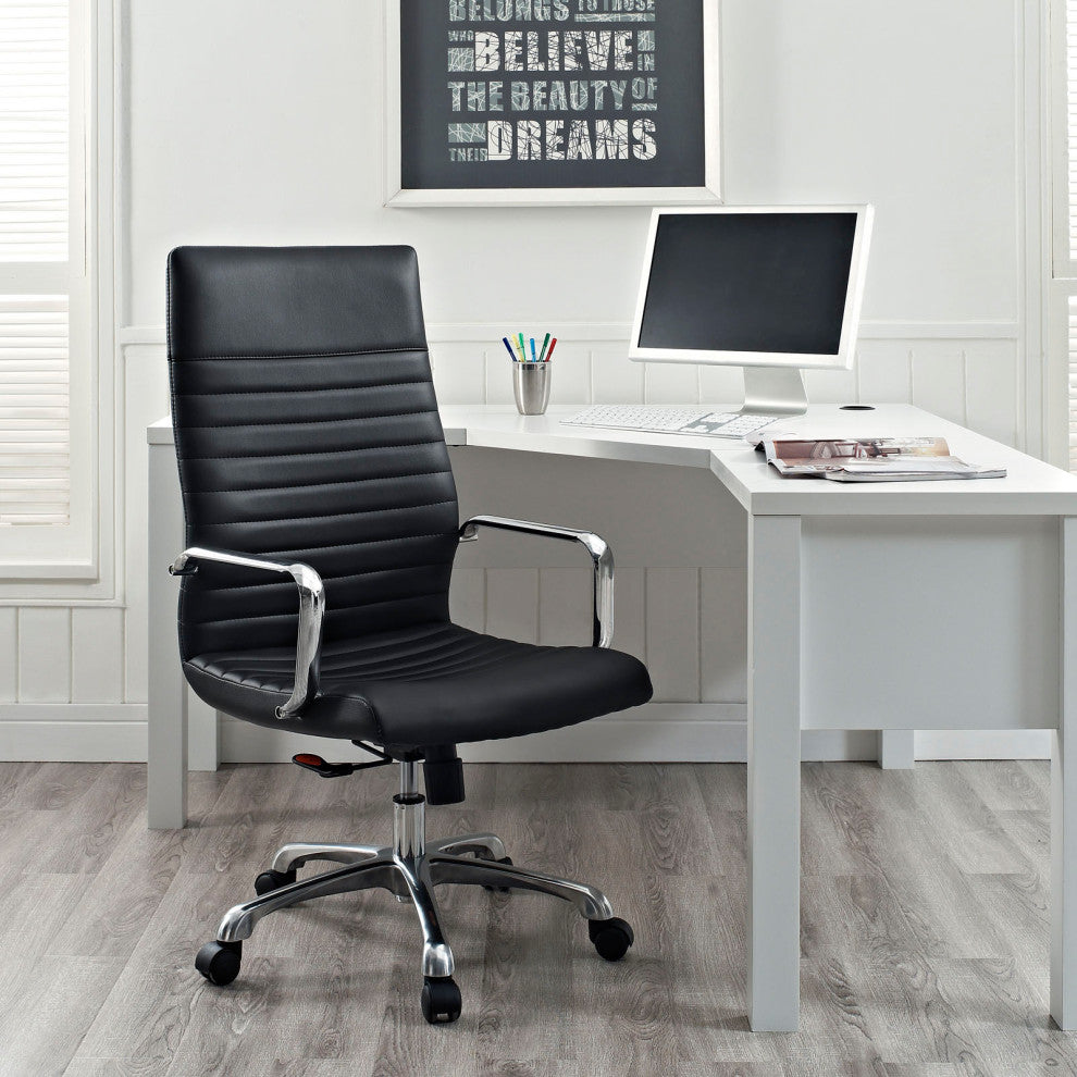 Modway Finesse Highback Office Chair, Black