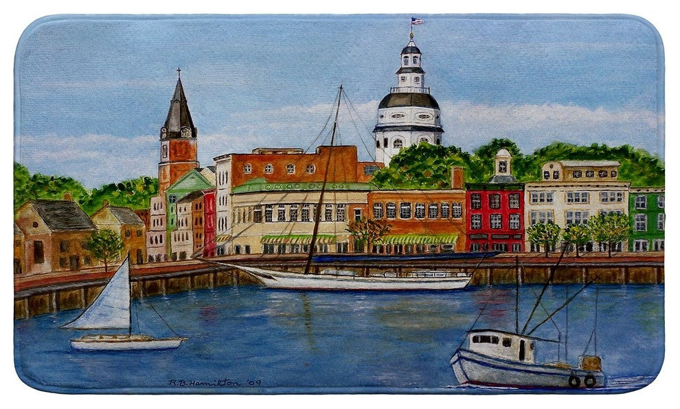Annapolis City Dock Bath Mat 18x30