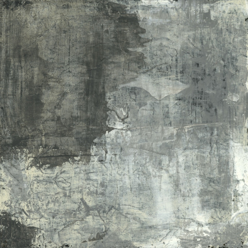 "Gray Abstract II" Fine Art Giant Canvas Print, 54"x54"