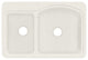 33"x22" Mount Self-Rimming Cambridge Kitchen Sink, Matrix Summit