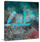 "Blue Pier" Painting Print on Wrapped Canvas, 24"x24"