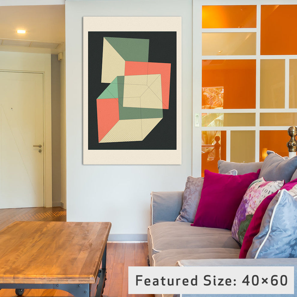 "Cubes IV" by Jazzberry Blue, 18x12x1.5, 1-Piece