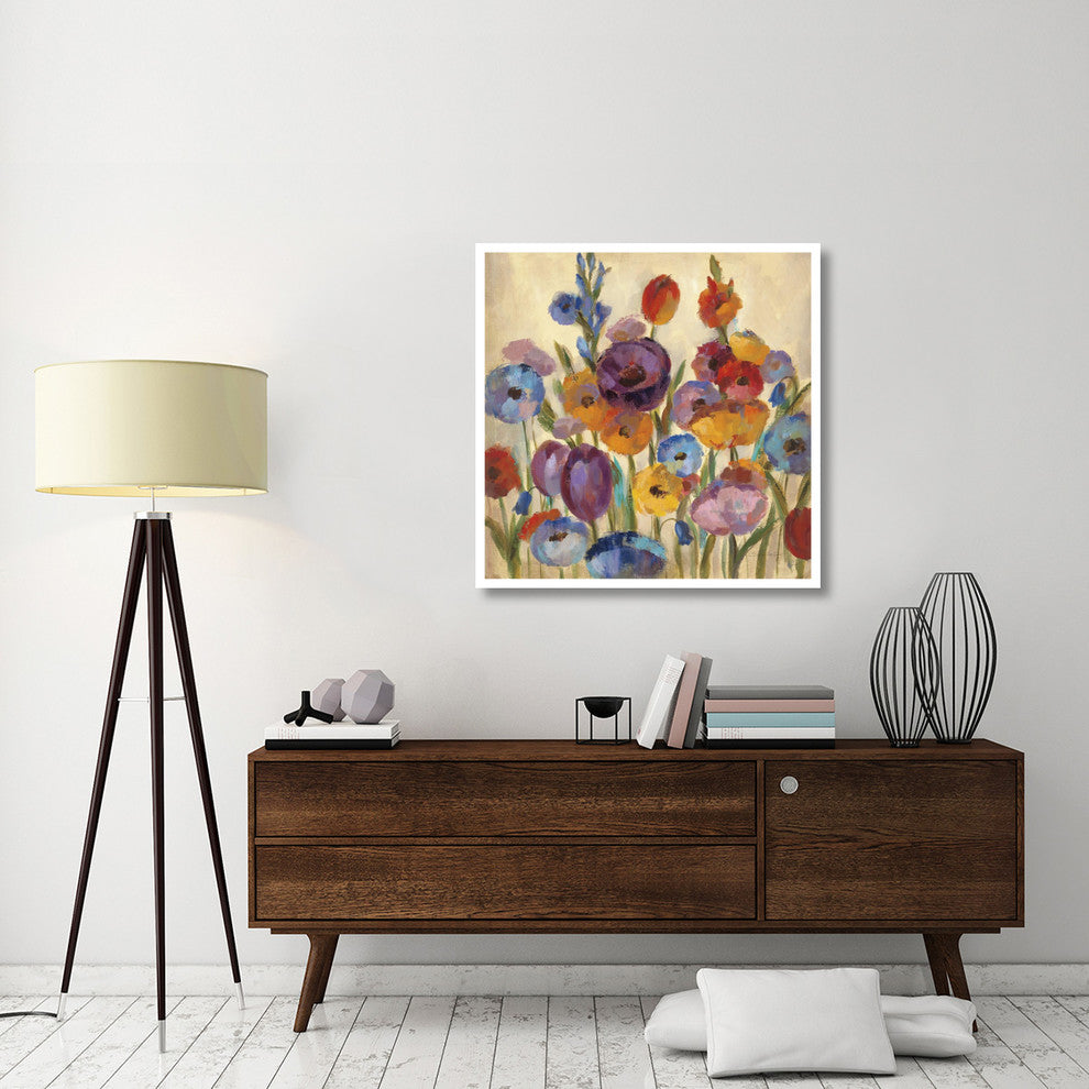 "Garden Hues I" Digital Paper Print by Silvia Vassileva, 38"x38"