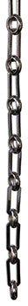 Rectangular With Cut Edges, Un-Welded Link Solid Brass Chain, Polished Nickel