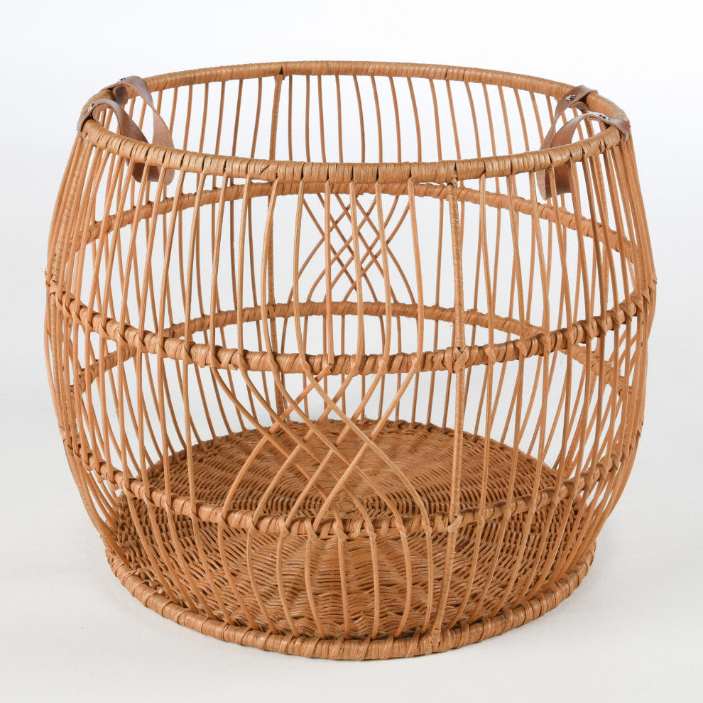 Sumatra Rattan Floor Storage Basket, Natural