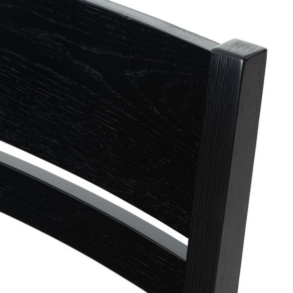 Safavieh Couture Bellalexa Wood Dining Chair, Black/Light Grey