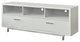 2 Drawers and Open Shelf TV Console, White