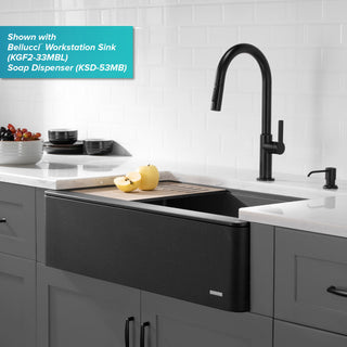 Oletto Pull-Down 1-Hole Kitchen Faucet, Matte Black, Model Kpf-2820mb