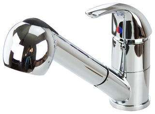 Transolid Laundry Faucet with Pull-Out Spray, Polished Chrome