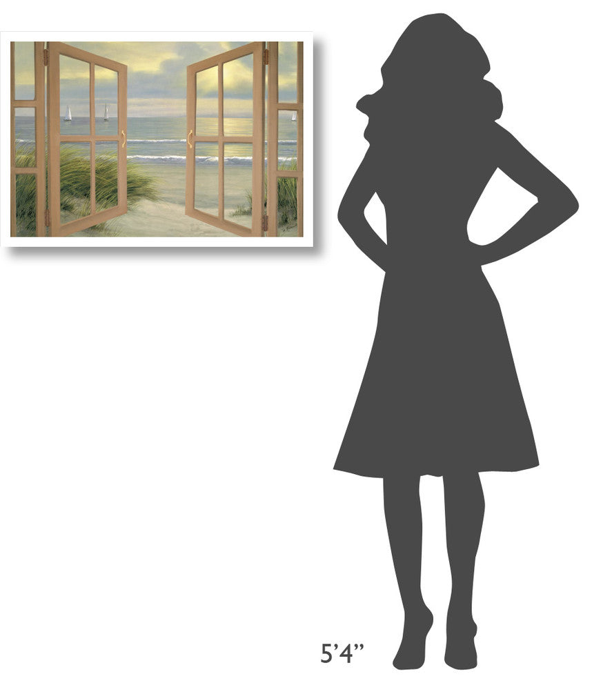 "Gentle Breeze through Door" Digital Paper Print by Diane Romanello, 32"x22"