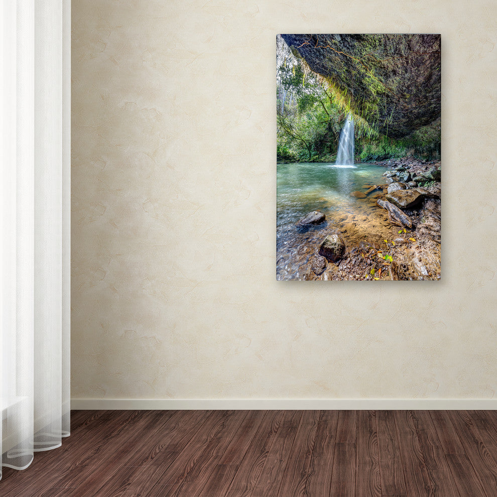 Pierre Leclerc 'Twin Falls' Canvas Art, 32x22