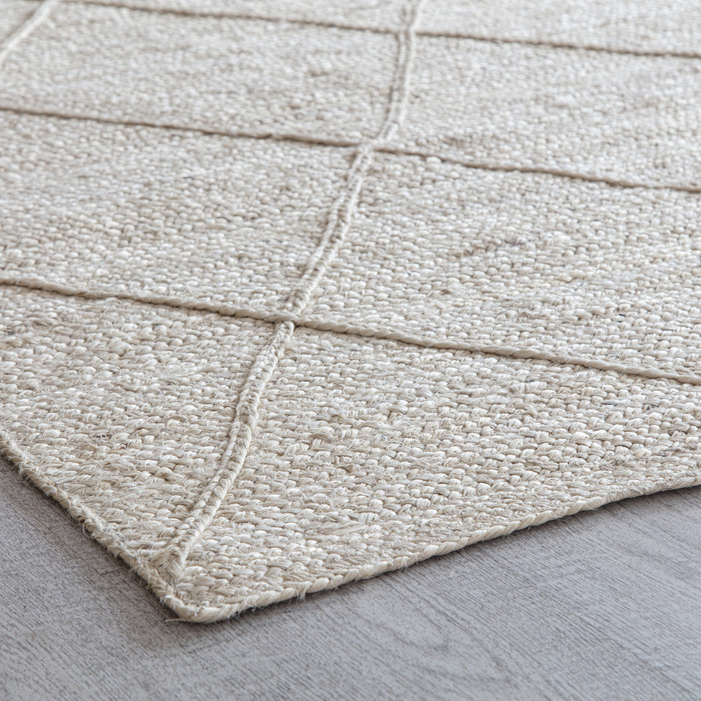 9' x 12' Barbary Ivory Diamond Braided Area Rug