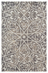 Amer Rugs Shibori SHI-26 Gray Gray Hand-tufted - 7'6"x9'6" Rectangle Area Rug