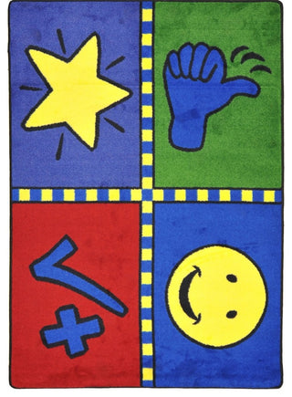 Kid Essentials Rug, Motivation Mat, 3'10"x5'4"