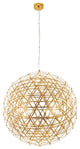 Star Light LED Light Fixture, Gold