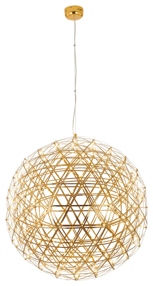 Star Light LED Light Fixture, Gold