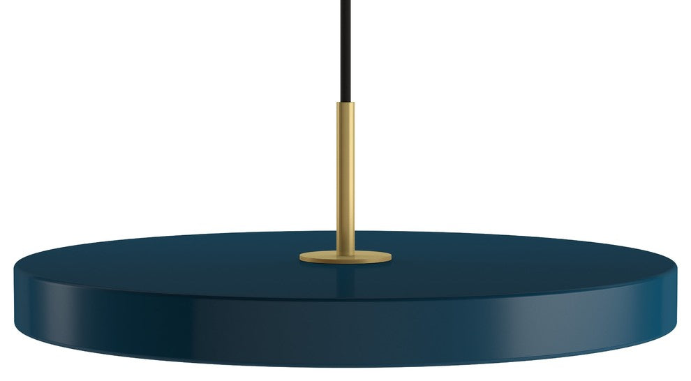 Asteria Flat-Panel LED Pendant Light, Petrol