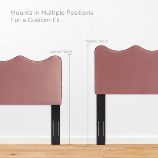 Current Performance Velvet Queen Platform Bed, Dusty Rose