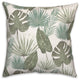 Tropical Palm White 18x18 Spun Poly Pillow