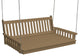 Traditonal English Swingbed, Weathered Wood, 75 Inch