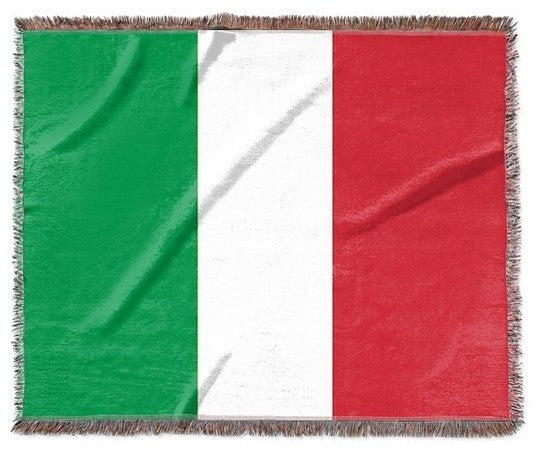 "Italy Flag" Woven Blanket 80"x60"