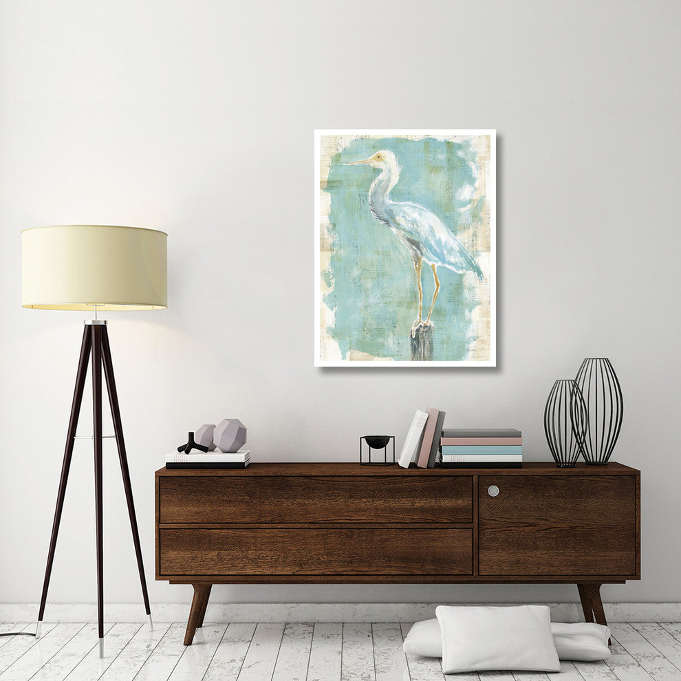 "Coastal Egret II v2" Digital Paper Print by Sue Schlabach, 32"x42"